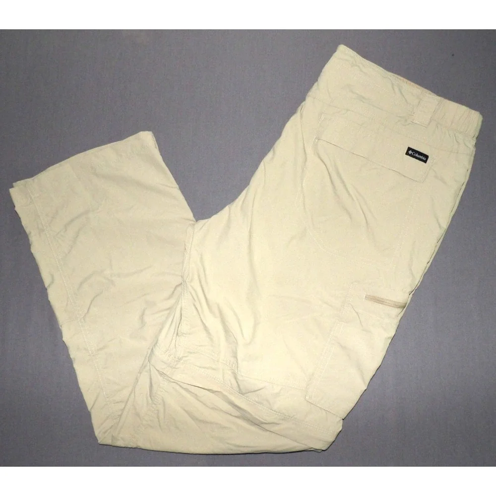 Columbia 100% Nylon Convertible Zipper Pockets Hiking Trail Pants Men's‎ 42 X 32
